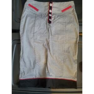 Living Dead Souls Houndstooth Pin-Up Pencil Skirt